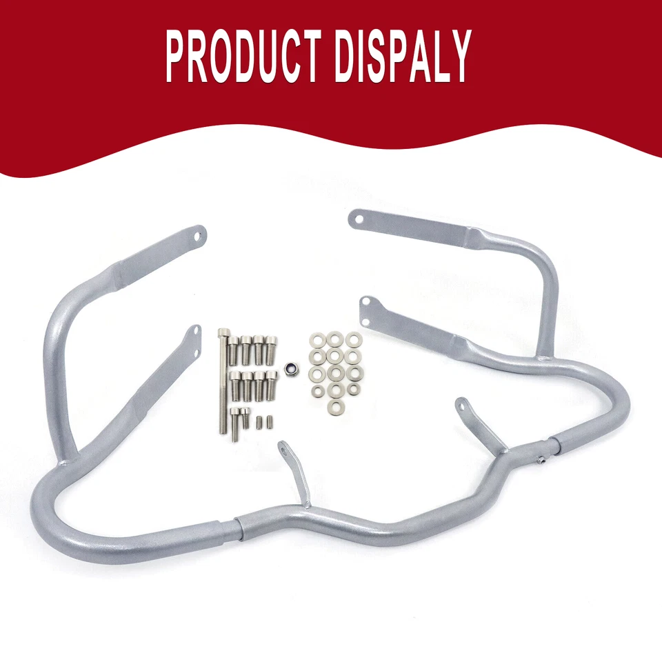 Protector de barra de choque de carretera protector de motor delantero para BMW R1200RT 2005-2013 plateado Foto 3 de 4