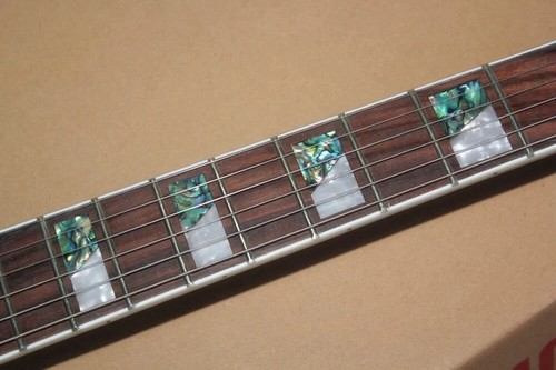 Guitarra Eléctrica Mano Izquierda 6 Cuerdas Negra con Firma, Diapasón de Palo de Rosa - Imagen 10 de 12