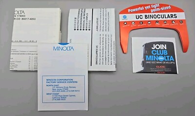 Minolta UC Compact Binoculars 8x18 With Original Box, Stand