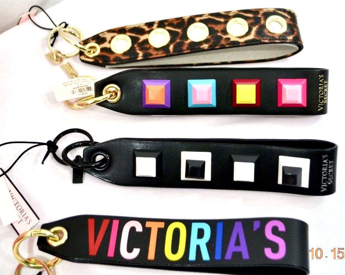 Victorias Secret NEON STUDDED WRISTLET STRAP LEOPARD Key