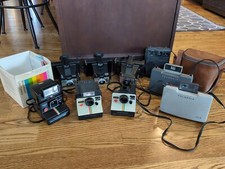 UNTESTED AS-IS Lot of 9 Vintage Polaroid Cameras One Step, Land Cameras Kodak