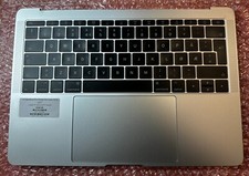 Top Case Apple MacBook Pro A1708 2016-17 Genuine Palmrest Keyboard Silver Danish