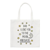 Dad I Love You To The Moon Und RüCken Regular Tragetasche Schulter Vatertag