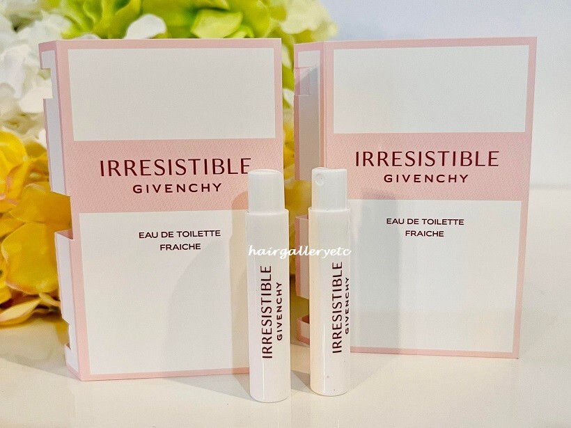 2 GIVENCHY Irresistible Eau de Toilette Fraiche Sampler Perfume