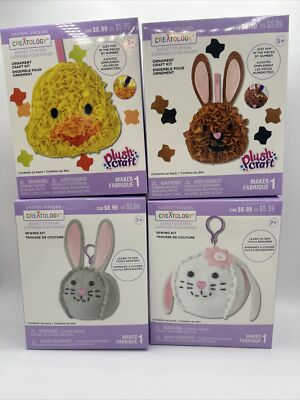 Creatology Easter Lot of 4 Two Sewing Kits 7+ & Two Ornament Craft Kits 5+