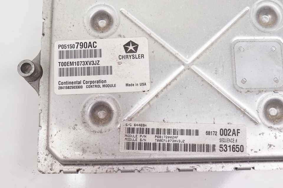 DODGE DURANGO JEEP GRAND CHEROKEE ECM PCM Engine Control Module OEM 2014 - Image 3 of 3