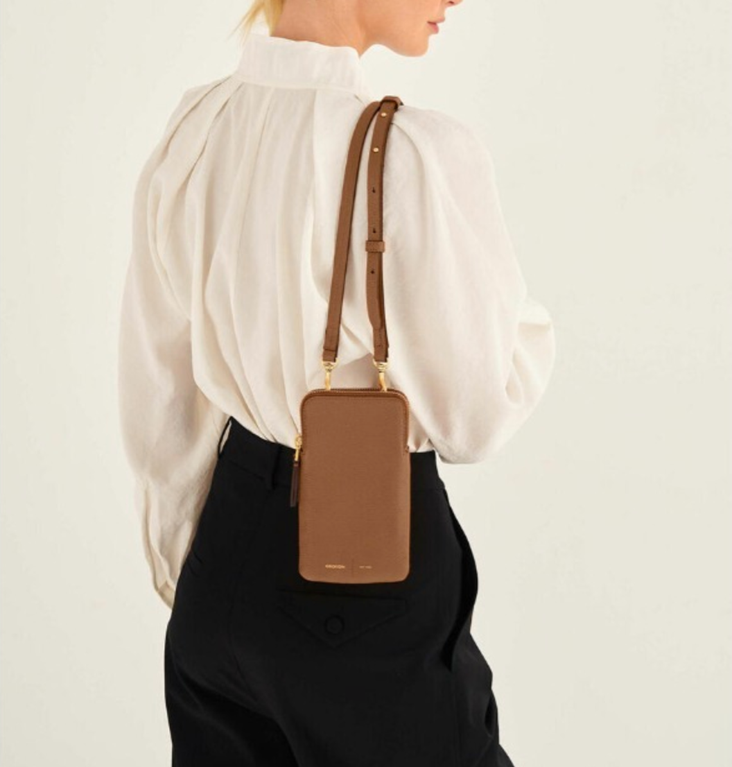 ★Oroton★Lilly Phone Crossbody スマホ用 クロスボディバッグ OROTON】LILLY PHONE CROSSBODY BAG SHOLDER COGNAC (BROWN) NEW