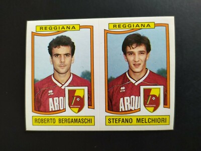 FIGURINE FOOTBALLERS PANINI 1990/91 REGGIANA BERGAMASCHI/... no. 452 NEW VELINA 
