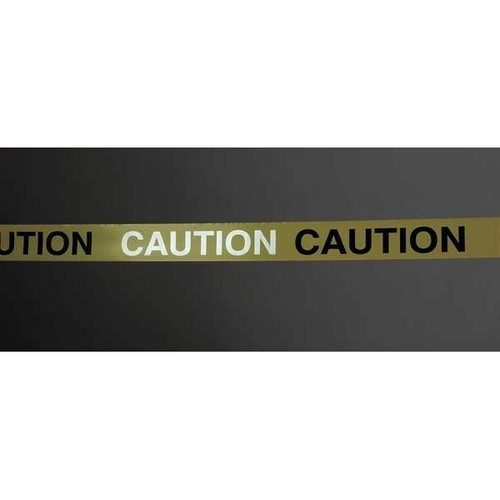 Zoro Select Rb3103y16-200 Barricade Tape, Caution, Yellow, 3 In Wide X 1,000 Ft - Picture 3 of 3