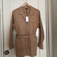 Nwt Universal Standard Classic Utility Belted Jacket Cinnamon Swirl Xs