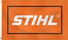 STIHL Banner Flag 3x5 FT Logo Chain Saw Tools Equipment Garage Man Cave Show New