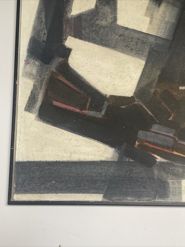 MID CENTURY PAINTING Abstract Expressionism Large Modernism Listed Philipon Oil - Picture 9 of 20