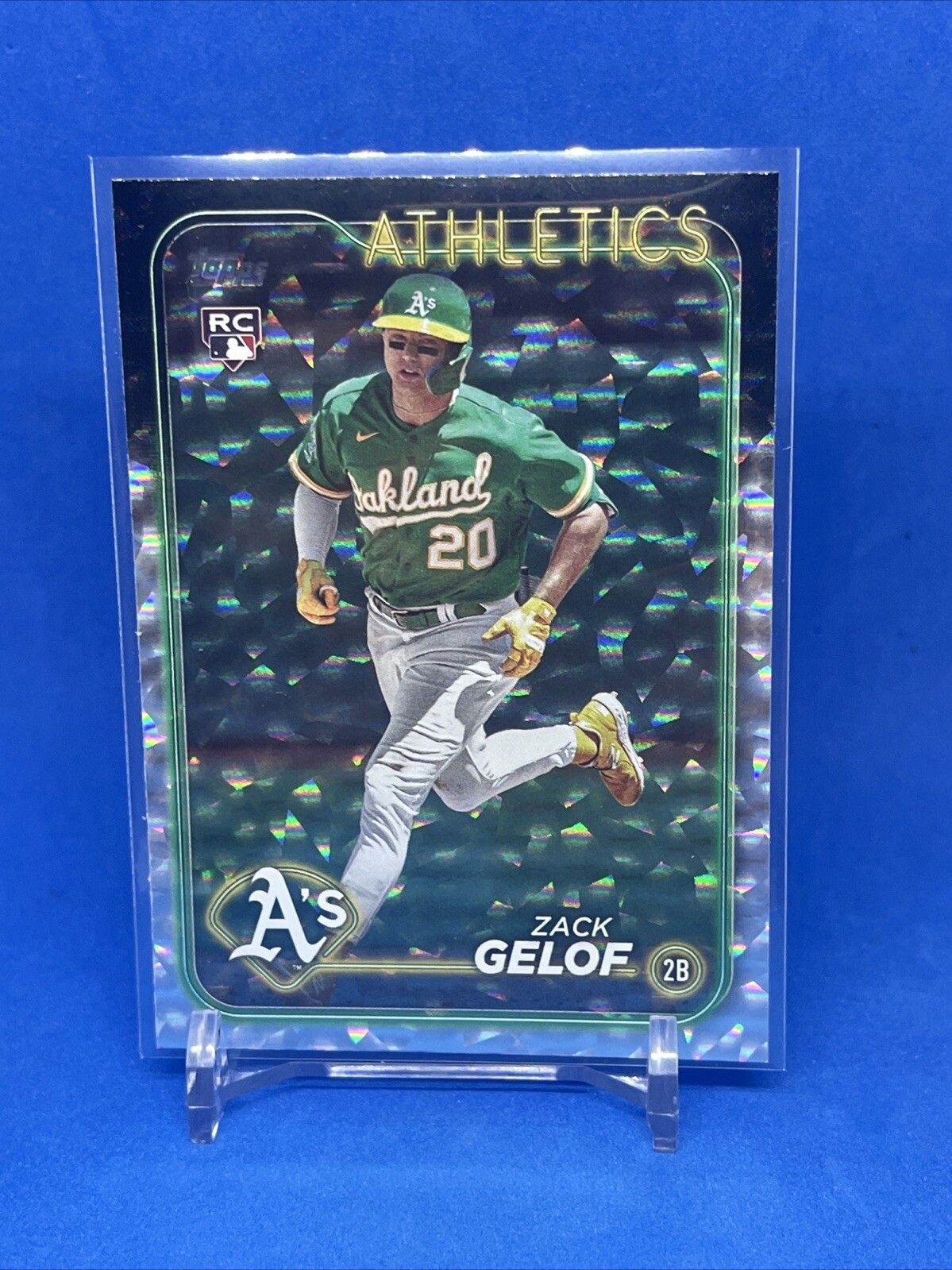 2024 Topps Series 1 Zach Gelof RC #166 Silver Crackle Foil Oakland Athletics