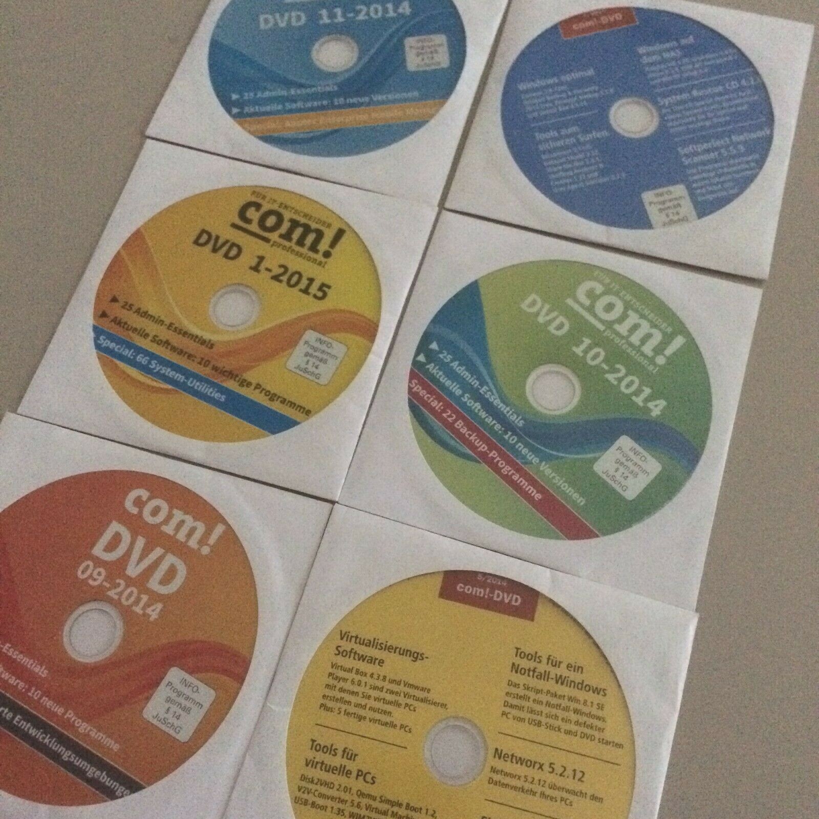Com! Professional Admin Tools DVD 2014 und 2015 // 6 Stück DVD Set - Bild 9 von 9