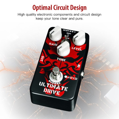 JOYO Electric Guitar Effects Pedal Distortion Overdrive Metal Shell True Bypass - Picture 8 of 124