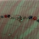Artist Made Hypoallergenic Necklace Set Italy millefiori daisy 925s Hooks — photo 6