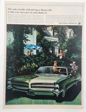1966 Pontiac Bonneville Green Golf Retro Original Print Ad Art Deco 1960s 1966 Pontiac Bonneville Green Golf Retro Original Print Ad Art Deco 1960s