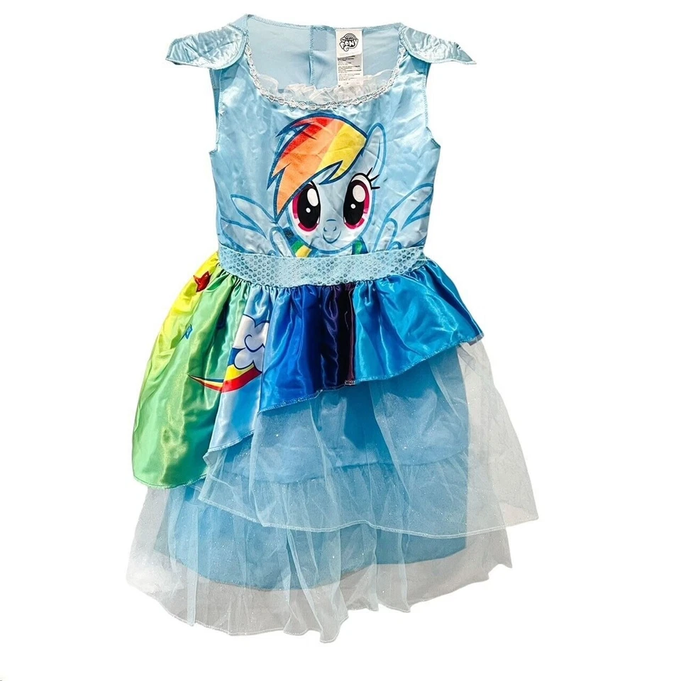 Vestido Disfraz Rainbow Dash My Little Pony Azul Pequeño (4-6X) Foto 2 de 4