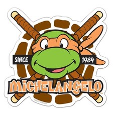 Teenage Mutant Ninja Turtles 899458 Michangelos Head Die Cut Sticker