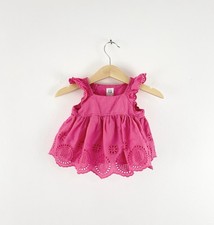 Baby Gap Pink Eyelet Sleeveless Dress Baby Girl 3-6M