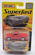 Matchbox New Superfast #21 Chevy Chevrolet SSR rosso. Blister. Limited 8000