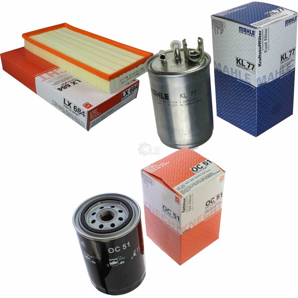 Mahle / Knecht Kraftstofffilter KL 77 Luftfilter LX 684 ÖLfilter OC 51-image