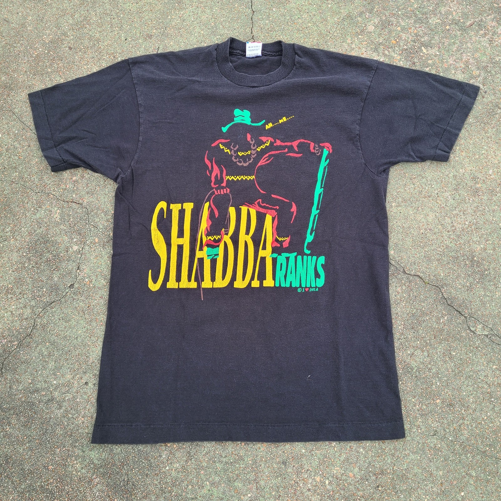 1991 Shabba Ranks Shirt Reggae as Raw As Ever Tour Rap Tee Band Tee Rare FOTL L
