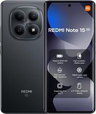Image of Xiaomi Redmi Note 15 5G 6GB 128GB Black Smartphone OIS IP66 AI FHD+ NEW SEALED