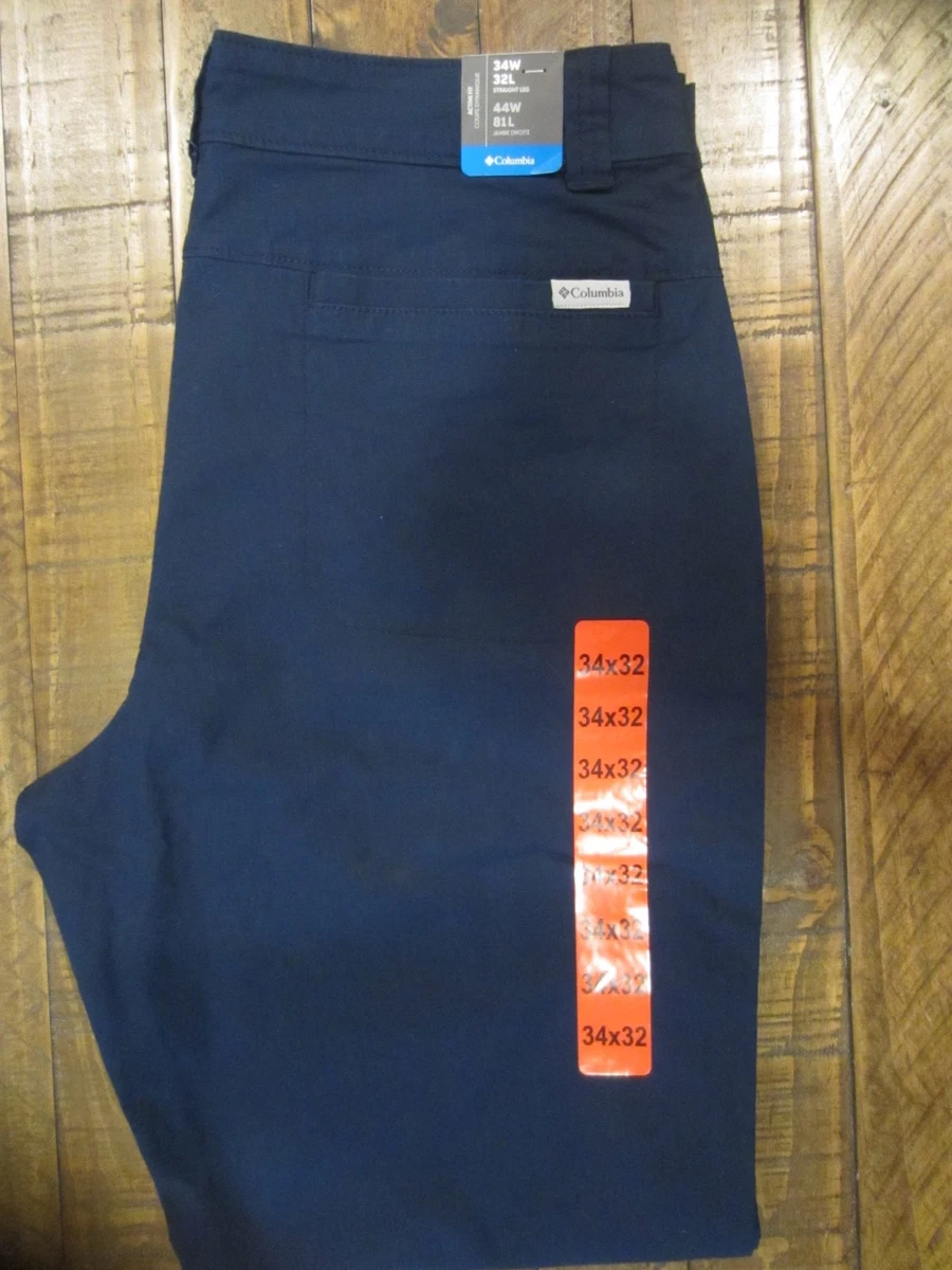 Pantalon Homme Columbia Slim Taille XL - Bleu/gris, Omni Teinte UPF 50 - Neuf Avec étiquettes