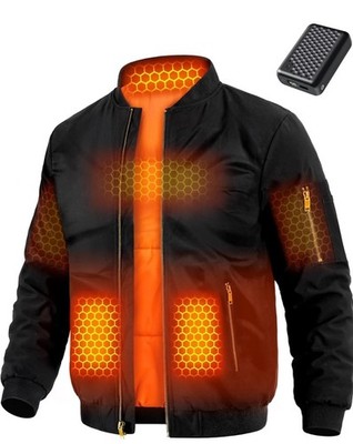 Wulcea Graphene Heated Jacket for Men 12V Fast Charge 18400mAh  4X - Large