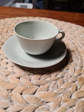 Mokkatasse mit Untertasse, Fürstenberg Seladon grün 639 Wilhelm Wagenfeld