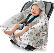 Coperta Neonato Ovetto Sacco per Passeggino - 100% Cotone Universale Blanket 85X