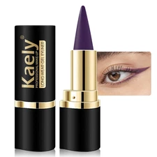 Evpct 1Pcs Dark Purple Gel Eyeliner Pencil Eye Black Face Paint Stick Makeup Set