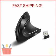 Vassink Ergonomic Mouse, Rechargeable Wireless Mouse, 2.4GHz Rechargeable Wirele