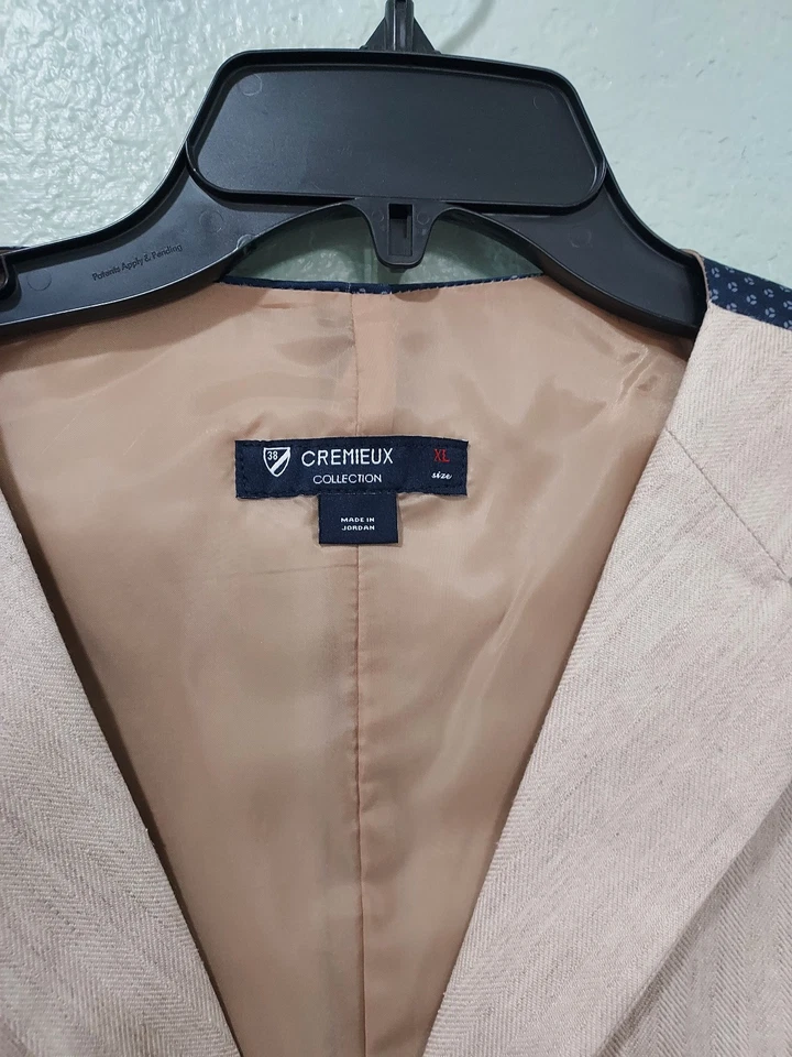 Men Daniel Cremieux Dress Linen Vest "Marrakech" Beige XL--Brand New. - Image 2 of 4