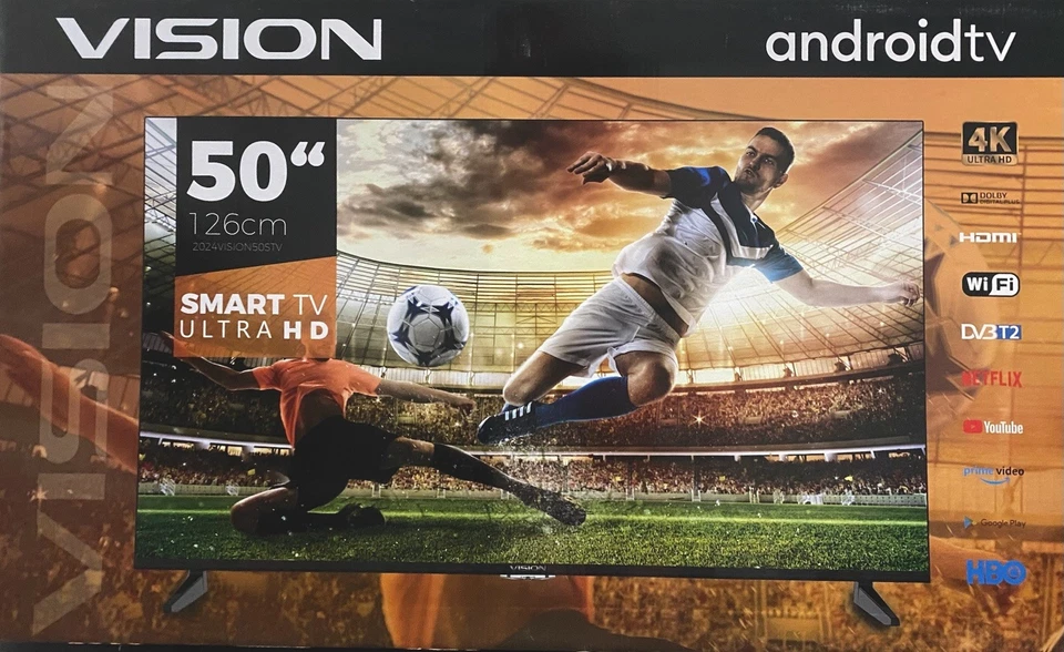 VISION SMART TV 4K Android Tv 50" pollici 126 cm - Immagine 2 di 2