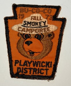 Camp Bu-Co-Co 1973 Camporee Pennsylvania Smokey Bear    Boy Scout DC4