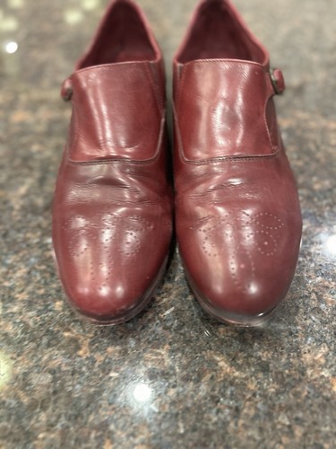 Johnston & Murphy “Dinah” Monk Strap Dress Shoes Women’s Red Leather 8.5 M SH36 - Picture 5 of 12