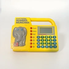 VTECH Electronic Number Muncher 1989 RARE educational MATH Game Quiz Count WORKS