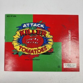 Attack of the Killer Tomatoes (Nintendo NES, 1992) Cartridge & Manual Only