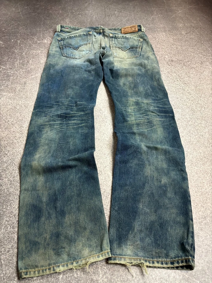 VINTAGE DISTRESSED japanese faded if was IF SIX WAS NINE vibe Diesel Jeans y2k - Image 2 of 4