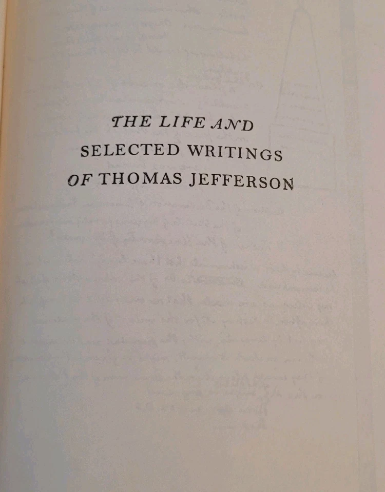 The Life and Selected Writings of Thomas Jefferson Modern Library Hardcover Book - Image 3 of 4