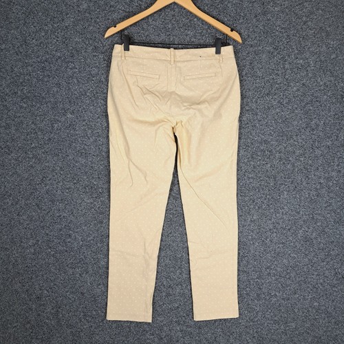 Tommy Hilfiger Womens Pants Size 4 AU8 Yellow Polka Dot Stretch - Picture 8 of 10