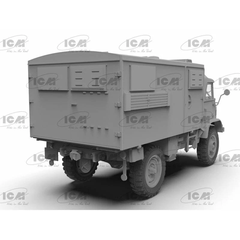 Modello Camion Unimog 404 S "Koffer" Camion Militare Tedesco Icm 35136 1/35 - Immagine 3 di 4