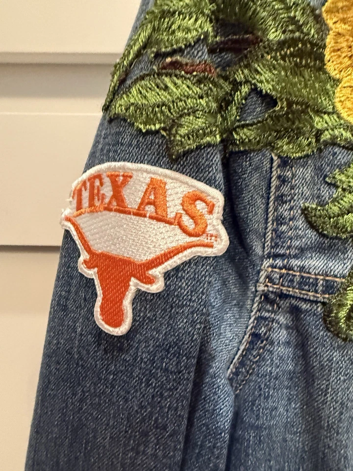 Vintage Denim Women’s Jacket Texas Longhorn Designed By Two Tequila Sisters - Image 3 of 4