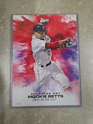 Mookie Betts 2017 TOPPS BUNT Splatter Art 20/49 Boston Red Sox