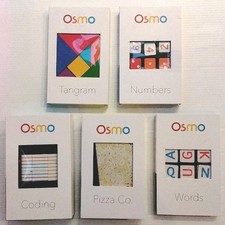 Osmo Educational Game Lot Words, Coding, Numbers, Tangram, and Pizza Co Complete