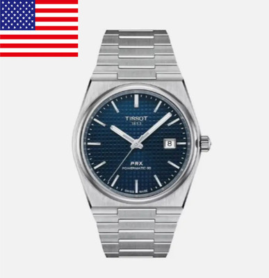 Tissot PRX Powermatic 80 Blue Dial Steel Men's Watch