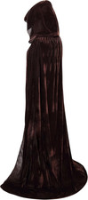 Unisex Adults Hooded Cloak Velvet Cape for Halloween Cosplay Costumes