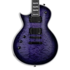 ESP LTD EC-1000 QM Left Handed - See Thru Purple Sunburst - B-Stock